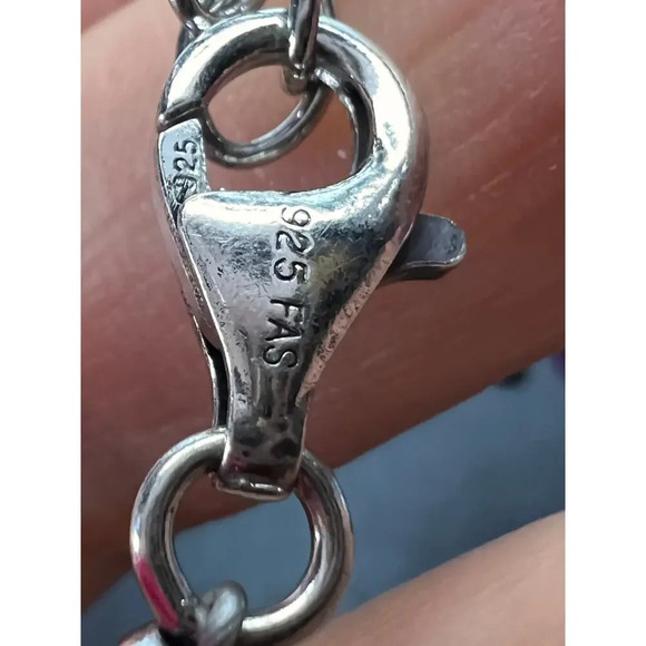 Fluorite faceted beaded statement necklace with 925 clasp - Picture 10 of 11